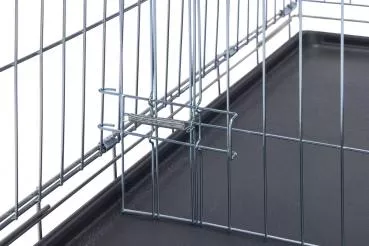 Gitterbox schwarz- mit/ohne Trennwand - Größe L